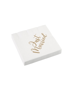 Servilletas 33 X 33cm Just Married 