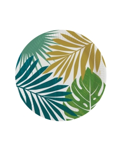 Platos 23cm Hojas Tropical 