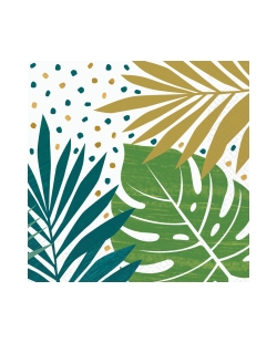 Servilletas 33 X 33cm Hojas Tropical 