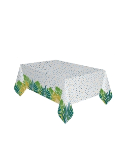 Mantel Papel Hojas Tropical 120 X 180cm  