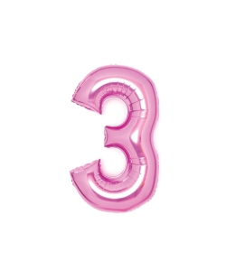 Forma Mediano Numero 3 Rosa 50X66cm