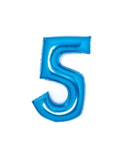 Forma Mediano Numero 5 Azul 52X66cm