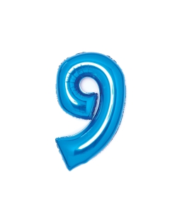 Forma Mediano Numero 9 Azul 47X66cm