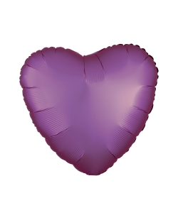 18/43cm Corazon Rosa Flamenco Satin 