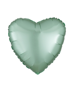 18/43cm Corazon Verde Menta Satin 