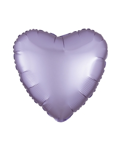 18/43cm Corazon Lila Pastel Satin 