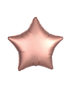 19/48cm Estrella Rosa Dorado Satin 