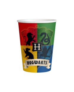 Vasos 250ml Papel Harry Potter Escudos ***OFERTA DTO NO ACUMULABLE