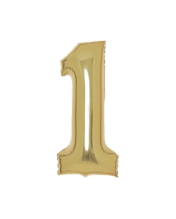 Forma Numero: 1 Oro Blanco 82X37cm