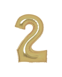 Forma Numero: 2 Oro Blanco 86X55cm