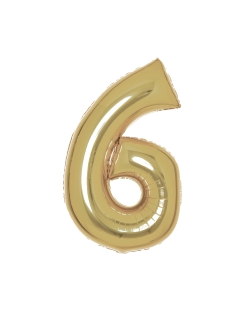 Forma Numero: 6 Oro Blanco 92X55cm