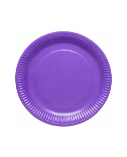 Platos Papel 23cm Violeta Uva 