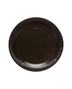 Platos Papel 23cm Negro Carbon ***OFERTA DTO NO ACUMULABLE
