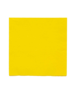 Servilletas 33X33cm Amarillo Flor 