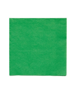 Servilletas 33X33cm Verde Hoja 