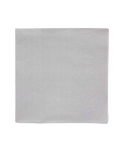 Servilletas 33X33cm Plata Grafito 
