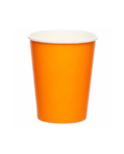 Vasos Papel 237ml Naranja Calabaza ***OFERTA DTO NO ACUMULABLE