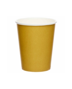 Vasos Papel 237ml Oro Crema 