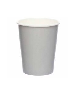 Vasos Papel 237ml Plata Grafito 