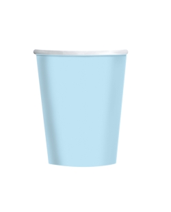 Vasos Papel 237ml Azul Cielo 