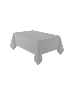 Mantel Papel 137X274cm Plata Grafito 