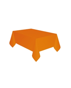 Mantel Plastico 137X274cm Naranja Calabaza ***OFERTA DTO NO ACUMULABLE