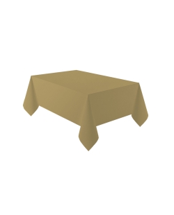 Mantel Plastico 137X274cm Oro Crema ***OFERTA DTO NO ACUMULABLE