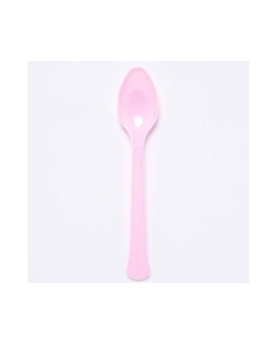 Cucharas Plastico Rosa Nube 17cm ***OFERTA DTO NO ACUMULABLE