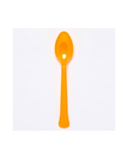Cucharas Plastico Naranja Calabaza 17cm ***OFERTA DTO NO ACUMULABLE