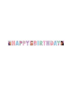 Banderin Letras H.Bday Barbie Dulce 180X15cm ***OFERTA DTO NO ACUMULABLE