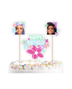 Decoracion Kit Tarta Barbie Dulce 26X15cm 