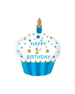 Forma Pastel Happy 1 Bday Holog. Azul 66X58cm