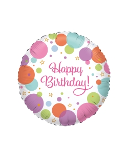 18/43cm Happy Bday Lunares