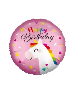 18/43cm Happy Bday Unicornio