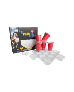 Juego Bebida Set Cerveza Con 22 Vasos Y 4 Pelotas Plastico  