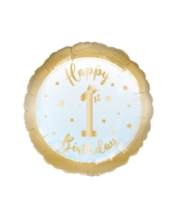 18/43cm Happy 1St Bday Azul