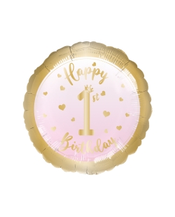 18/43cm Happy 1St Bday Rosa