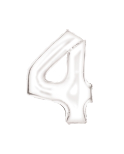 Forma Numero 4 Blanco Seda 86cm