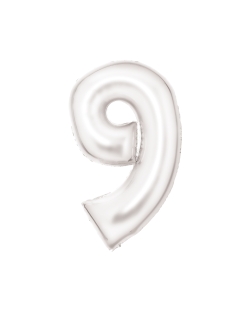 Forma Numero 9 Blanco Seda 86cm