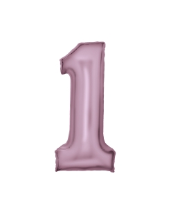 Forma Numero 1 Rosa Pastel Seda 86cm