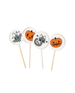 Mini Velas Gatos Y Murcielagos 3X3X7cm 