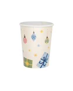 Vasos 250ml Papel Bosque Xmas 