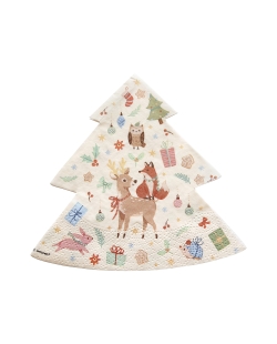 Servilleta Forma 33X33cm Bosque Xmas 