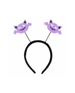 Disfraz Acc. Diadema Murcielagos Muelles