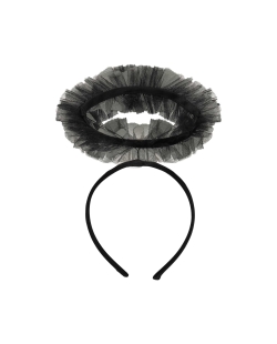 Disfraz Acc. Diadema Halo Angel Negro