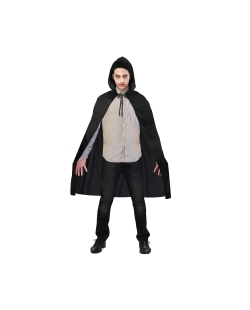 Disfraz Acc Capa Capucha Negra