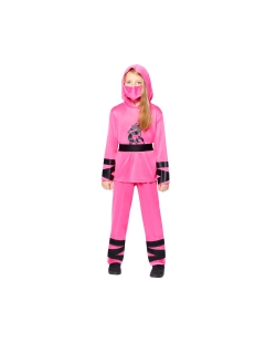 Disfraz Infantil Guerrero Ninja Rosa Talla 3-4 Años