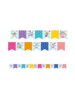 Banderin Peppa Pig Papel 2,4m 