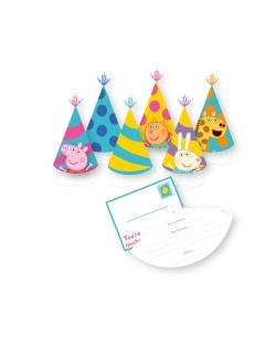 Invitaciones Peppa Pig Papel 
