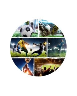 Platos 23cm Futbol Kick It 